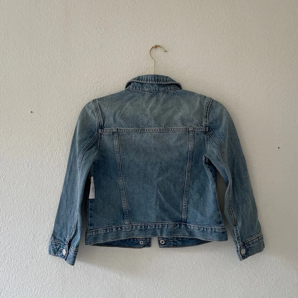 GAP Kids Jean Jacket Blue Denim Snap Front Classic